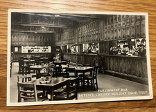 POSTCARD Parliament Bar Butlins Luxury Holiday Camp Filey 1950