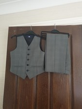 Grey Boys Age 7 Waistcoat And Trousers 2 Piece Set  Duck&Dodge