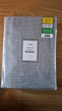 Dunelm Blue Textured Pair of