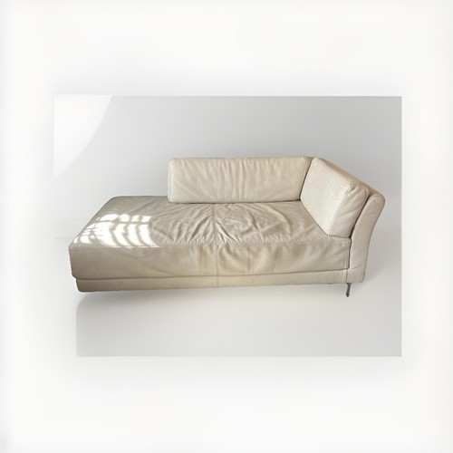 Leather sofa habitat - leather, cream