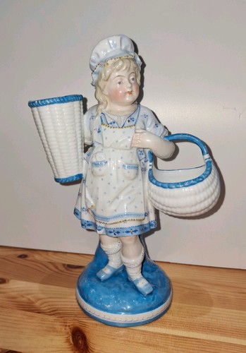 Antique german glazed figurine - antique,