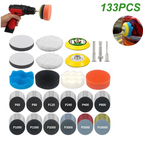 133pcs 75mm sanding discs - 75mm, 3"