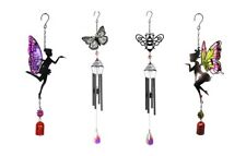 Windchime Garden Decor Ornament Fairy Butterfly Bee Bellchime - 4 Designs!