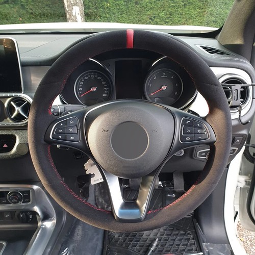 Alcantara steering wheel - alcantara, cover