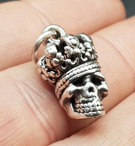 Sterling 925 silver - silver, skull