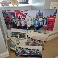 VW Campervan canvases cushions home accessories 