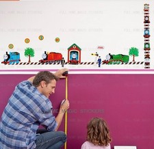 THOMAS THE TANK ENGINE KIDS WALL STICKERS LARGE BABY NURSERY DECOR ART DECAL 