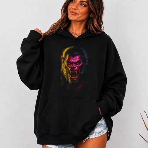 Demon beast hoodie - beast, halftone