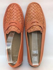 ROBERT ZUR X Russell & Bromley Petra Driving Loafers Shoes UK 4 Orange Leather 
