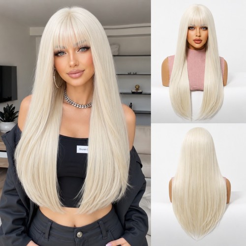 Platinum blonde long straight - platinum,