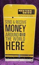 Western Union Metal Sign 46x85cm.