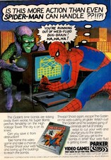 Original Magazine Advert for the Atari Video Game Spiderman 1982