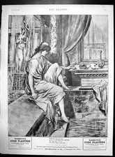 Antique Old Print Wasmuths Corn Plasters 10 Velvet Rings Certain Cure 1893