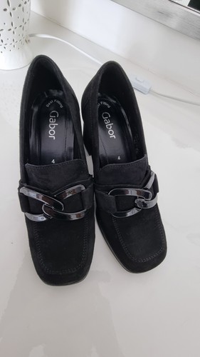 Black suede gabor stylish - suede,