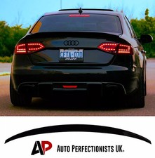 Audi A4 B8.5 Gloss Black Rear S4 Style Boot Lip Spoiler Wing FACELIFT 2012-16