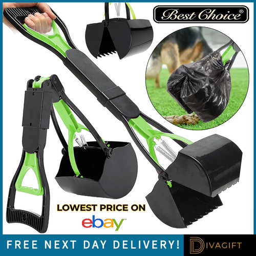 Green dog poop scoop - green,