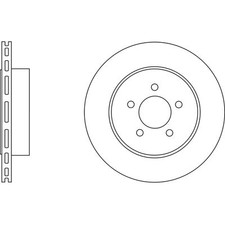 2x Brake Discs Vented For