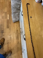 Victorian Headmasters Blackthorn Cane with Silver Buckle Mount