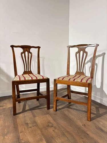 Pair georgian mahogany side - pair,