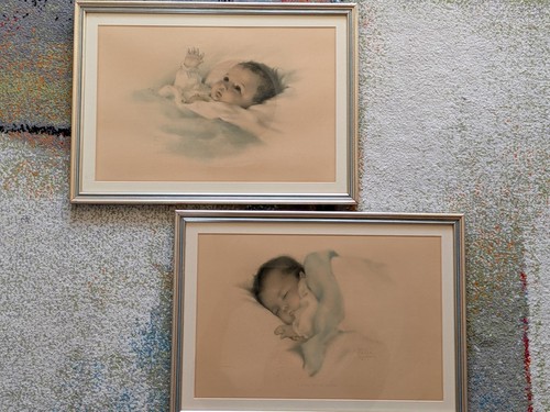 Vintage baby prints - vintage,