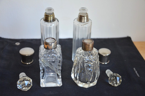 Vintage glass perfume - x,