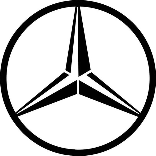 Mercedes benz logo decal - 4,