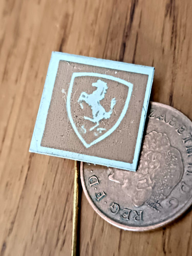 Vintage ferrari horse logo pin - logo,