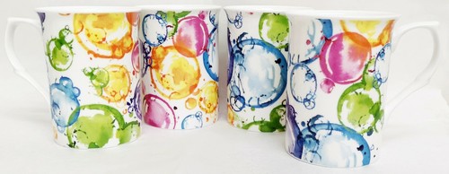 Fantasy bubbles mugs set 4 - bubbles,