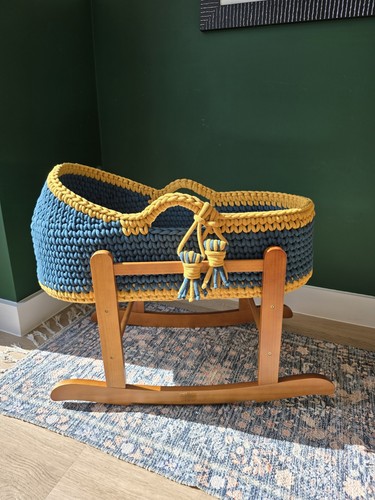 Handmade crochet moses basket - moses,