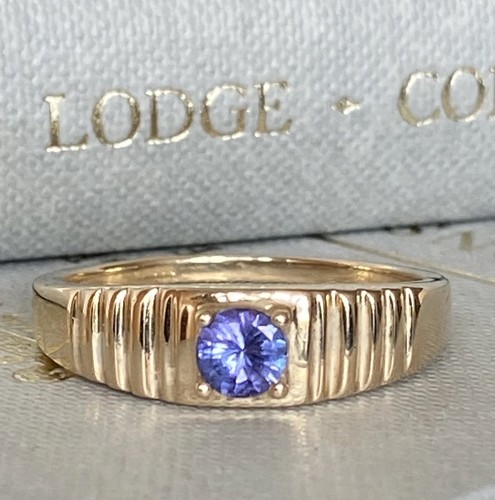 Gents 9ct gold blue - gents,