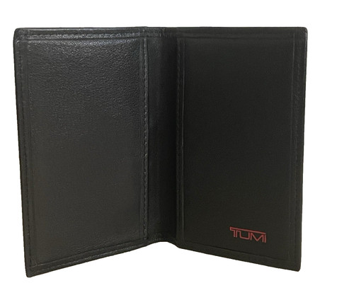 Tumi men black leather slim - men's,