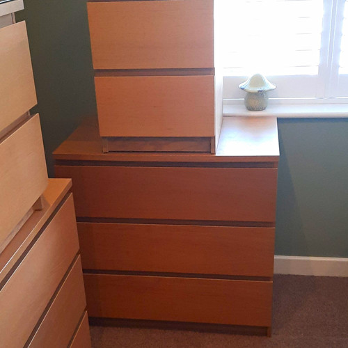 Ikea malm bedside cabinets - malm,