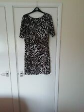 Sophie Grey Animal Pattern Dress Size 14
