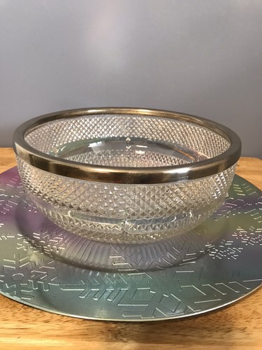 Crystal cut glass vintage bowl - cut,