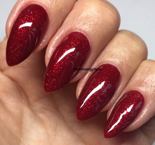 Bluesky gel nail - nail, red