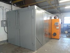 Powder coating cure oven - powder coating plant and equipment