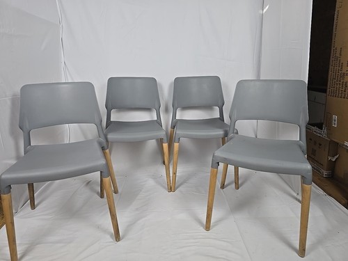 Modern grey dining chairs - modern,