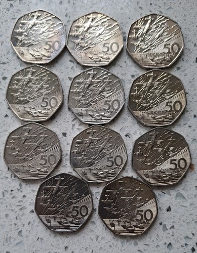 1994 old style 50p - coins, d