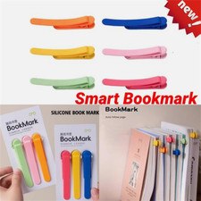3Pcs Silicone Automatic Bookmarks, Book Marks Gifts for Reading Women, Men, Kid
