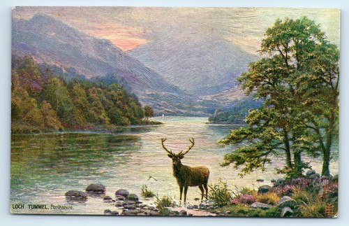 Postcard loch tummel - loch,