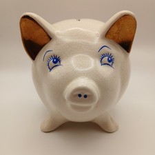 Wade Vintage Piggy Bank White