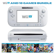 Nintendo Wii U Console With Game Pad Includes Cables and 10 Games eBay Refurbish
