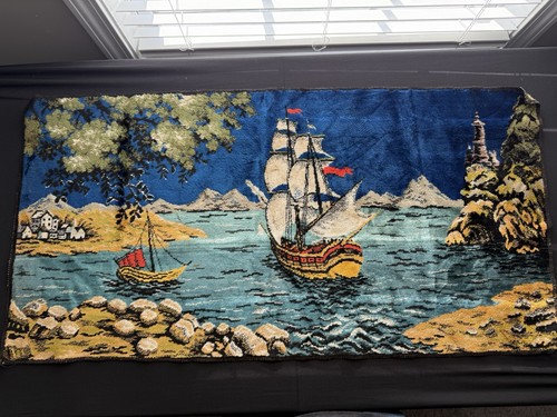 Nautical ship rug bath mat - ship,