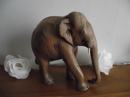Vintage hand carved wooden - hand,