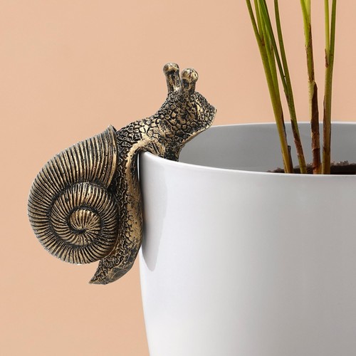 Vintage resin snail planter - vintage,