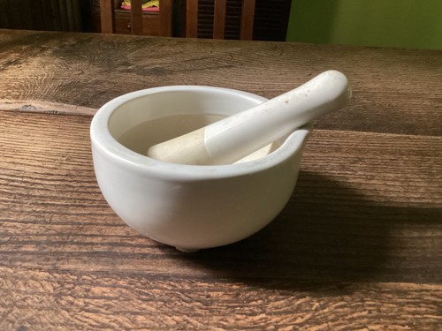 Vintage ceramic pestle and - vintage,