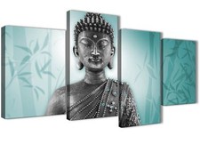 Large Teal and Grey Silver