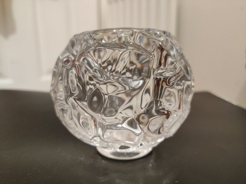 Rock cut crystal votive - cut,