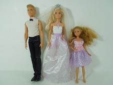 Barbie & Ken & Stacie Bride + Groom Wedding Day Doll Playset ~ by Mattel 3 Dolls