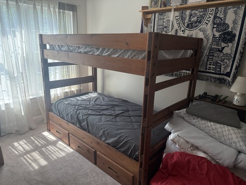 Bunk bed set with drawers - bunk,